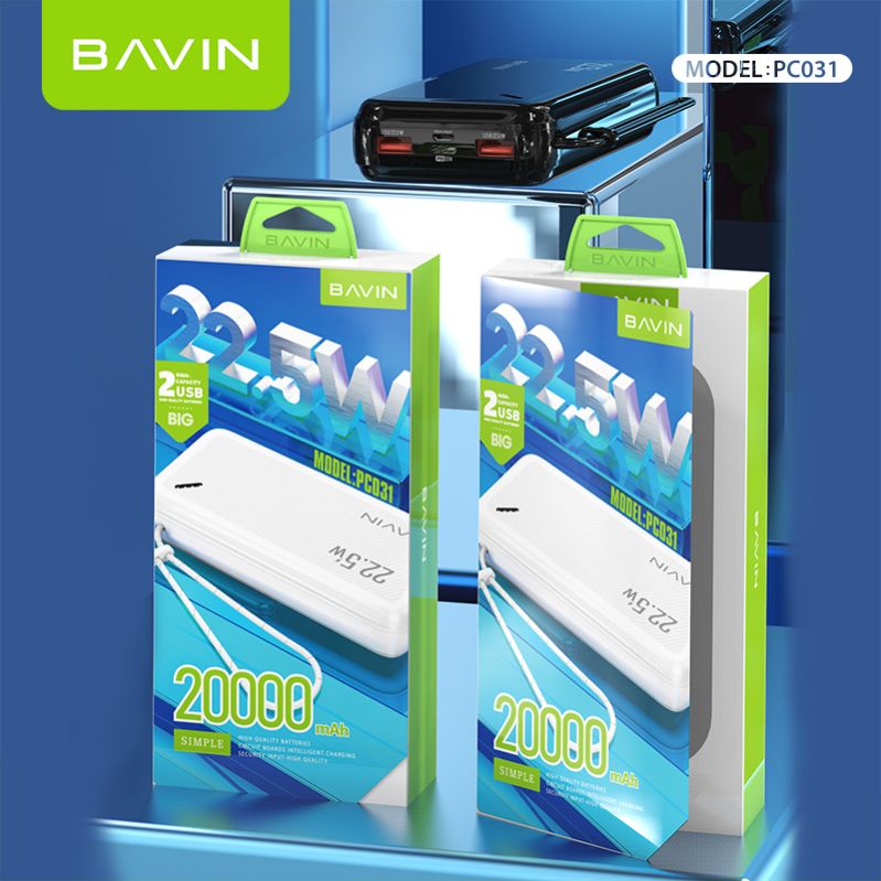 Bavin Power Bank Pc Pd Fast Charging Mah W Usb Port In